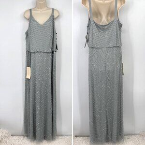 beaded fish dress Hand-Beaded Fish Print Dress with Gloves